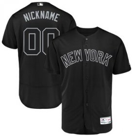 Wholesale Cheap New York Yankees Majestic 2019 Players\' Weekend Flex Base Authentic Roster Custom Jersey Black