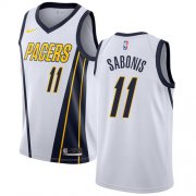 Wholesale Cheap Nike Pacers #11 Domantas Sabonis White NBA Swingman Earned Edition Jersey