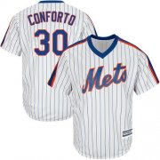 Wholesale Cheap Mets #30 Michael Conforto White(Blue Strip) Alternate Cool Base Stitched Youth MLB Jersey