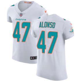 Wholesale Cheap Nike Dolphins #47 Kiko Alonso White Men\'s Stitched NFL Vapor Untouchable Elite Jersey