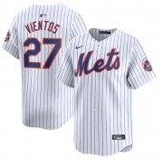 Cheap Men's New York Mets #27 Mark Vientos White 2024 Home Limited Stitched Baseball Jersey