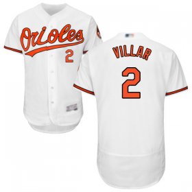Wholesale Cheap Orioles #2 Jonathan Villar White Flexbase Authentic Collection Stitched MLB Jersey