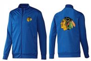 Wholesale Cheap NHL Chicago Blackhawks Zip Jackets Blue-1