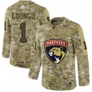 Wholesale Cheap Adidas Panthers #1 Roberto Luongo Camo Authentic Stitched NHL Jersey