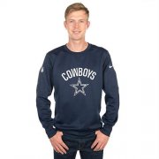 Wholesale Cheap Men's Dallas Cowboys Nike Navy Sideline Circuit Performance Sweatshirt