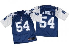 Wholesale Cheap Nike Cowboys #54 Randy White Navy Blue/White Throwback Men\'s Stitched NFL Elite Jersey