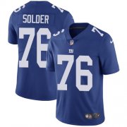 Wholesale Cheap Nike Giants #76 Nate Solder Royal Blue Team Color Men's Stitched NFL Vapor Untouchable Limited Jersey