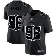 Wholesale Cheap Las Vegas Raiders #96 Clelin Ferrell Men's Nike Team Logo Dual Overlap Limited NFL Jersey Black
