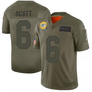 Wholesale Cheap Nike Packers #6 JK Scott Camo Youth Stitched NFL Limited 2019 Salute to Service Jersey