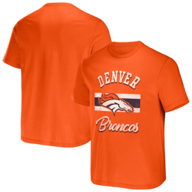 Wholesale Cheap Men\'s Denver Broncos Orange x Darius Rucker Collection Stripe T-Shirt