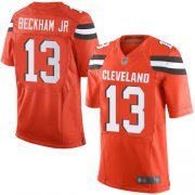 Wholesale Cheap Nike Browns #13 Odell Beckham Jr Orange Alternate Men's Stitched NFL New Elite Jersey