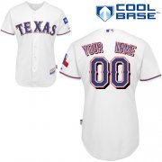 Wholesale Cheap Rangers Customized Authentic White Cool Base MLB Jersey (S-3XL)