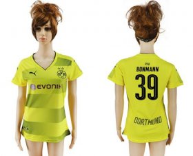 Wholesale Cheap Women\'s Dortmund #39 Bonmann Home Soccer Club Jersey