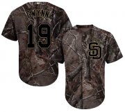 Wholesale Cheap Padres #19 Tony Gwynn Camo Realtree Collection Cool Base Stitched Youth MLB Jersey