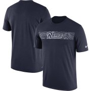 Wholesale Cheap Los Angeles Rams Nike Sideline Seismic Legend Performance T-Shirt Navy