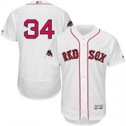 Wholesale Cheap Red Sox #34 David Ortiz White Flexbase Authentic Collection 2018 World Series Stitched MLB Jersey