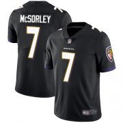 Wholesale Cheap Nike Ravens #7 Trace McSorley Black Alternate Men's Stitched NFL Vapor Untouchable Limited Jersey