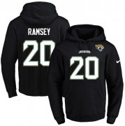 Wholesale Cheap Nike Jaguars #20 Jalen Ramsey Black Name & Number Pullover NFL Hoodie