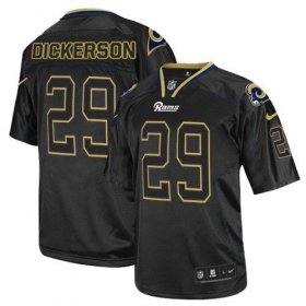 Wholesale Cheap Nike Rams #29 Eric Dickerson Lights Out Black Men\'s Stitched NFL Elite Jersey