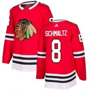 Wholesale Cheap Adidas Blackhawks #8 Nick Schmaltz Red Home Authentic Stitched NHL Jersey
