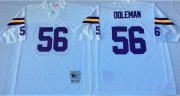 Wholesale Cheap Mitchell And Ness Vikings #56 Chris Doleman White Throwback Stitched NFL Jersey