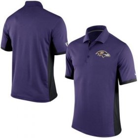 Wholesale Cheap Men\'s Nike NFL Baltimore Ravens Purple Team Issue Performance Polo