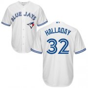 Wholesale Cheap Blue Jays #32 Roy Halladay White Cool Base Stitched Youth MLB Jersey
