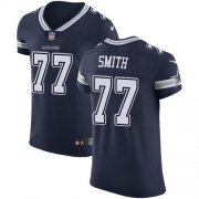 Wholesale Cheap Nike Cowboys #77 Tyron Smith Navy Blue Team Color Men's Stitched NFL Vapor Untouchable Elite Jersey