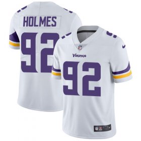 Wholesale Cheap Nike Vikings #92 Jalyn Holmes White Men\'s Stitched NFL Vapor Untouchable Limited Jersey