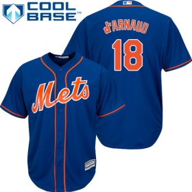 Wholesale Cheap Mets #18 Travis d\'Arnaud Blue Cool Base Stitched Youth MLB Jersey