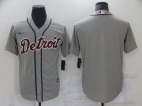 Wholesale Cheap Men\'s Detroit Tigers Blank Grey Stitched MLB Cool Base Nike Jersey