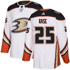 Wholesale Cheap Adidas Ducks #25 Ondrej Kase White Road Authentic Youth Stitched NHL Jersey