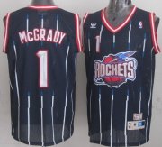 Wholesale Cheap Houston Rockets #1 Tracy McGrady ABA Hardwood Classic Swingman Navy Blue Jersey