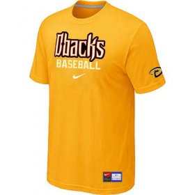Wholesale Cheap Arizona Diamondbacks Nike Short Sleeve Practice MLB T-Shirt Yellow