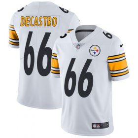 Wholesale Cheap Nike Steelers #66 David DeCastro White Men\'s Stitched NFL Vapor Untouchable Limited Jersey