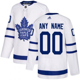 Wholesale Cheap Men\'s Adidas Maple Leafs Personalized Authentic White Road NHL Jersey