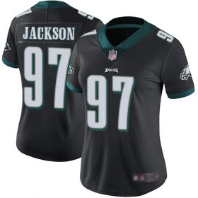 Wholesale Cheap Nike Eagles #97 Malik Jackson Black Alternate Women\'s Stitched NFL Vapor Untouchable Limited Jersey