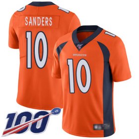 Wholesale Cheap Nike Broncos #10 Emmanuel Sanders Orange Men\'s Stitched NFL 100th Season Vapor Limited Jersey