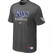 Wholesale Cheap Tampa Bay Rays Nike Short Sleeve Practice MLB T-Shirt Crow Grey