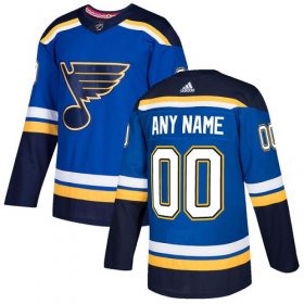 Wholesale Cheap Men\'s Adidas Blues Personalized Authentic Royal Blue Home NHL Jersey