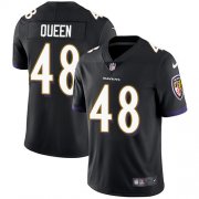 Wholesale Cheap Nike Ravens #48 Patrick Queen Black Alternate Men's Stitched NFL Vapor Untouchable Limited Jersey