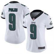 Wholesale Cheap Nike Eagles #9 Nick Foles White Women's Stitched NFL Vapor Untouchable Limited Jersey