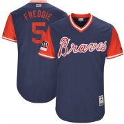 Wholesale Cheap Braves #5 Freddie Freeman Navy "Freddie" Players Weekend Authentic Stitched MLB Jersey