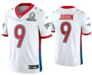Wholesale Cheap Men's New England Patriots #9 Matt Judon White 2022 Pro Bowl Vapor Untouchable Stitched Limited Jersey