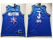 Wholesale Cheap Men's Los Angeles Lakers #3 Anthony Davis Blue Jordan Brand 2020 All-Star Game Swingman Stitched NBA Jersey