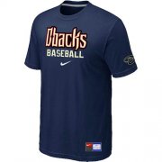Wholesale Cheap Arizona Diamondbacks Nike Short Sleeve Practice MLB T-Shirt Midnight Blue