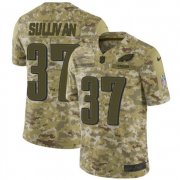 Wholesale Cheap Nike Eagles #37 Tre Sullivan Camo Men's Stitched NFL Limited 2018 Salute To Service Jersey