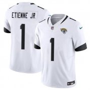 Cheap Men's Jacksonville Jaguars #1 Travis Etienne Jr. White 2023 F.U.S.E Vapor Untouchable Limited Football Stitched Jersey