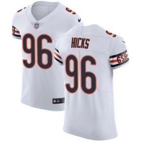 Wholesale Cheap Nike Bears #96 Akiem Hicks White Men\'s Stitched NFL Vapor Untouchable Elite Jersey