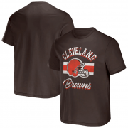 Wholesale Cheap Men's Cleveland Browns Brown x Darius Rucker Collection Stripe T-Shirt